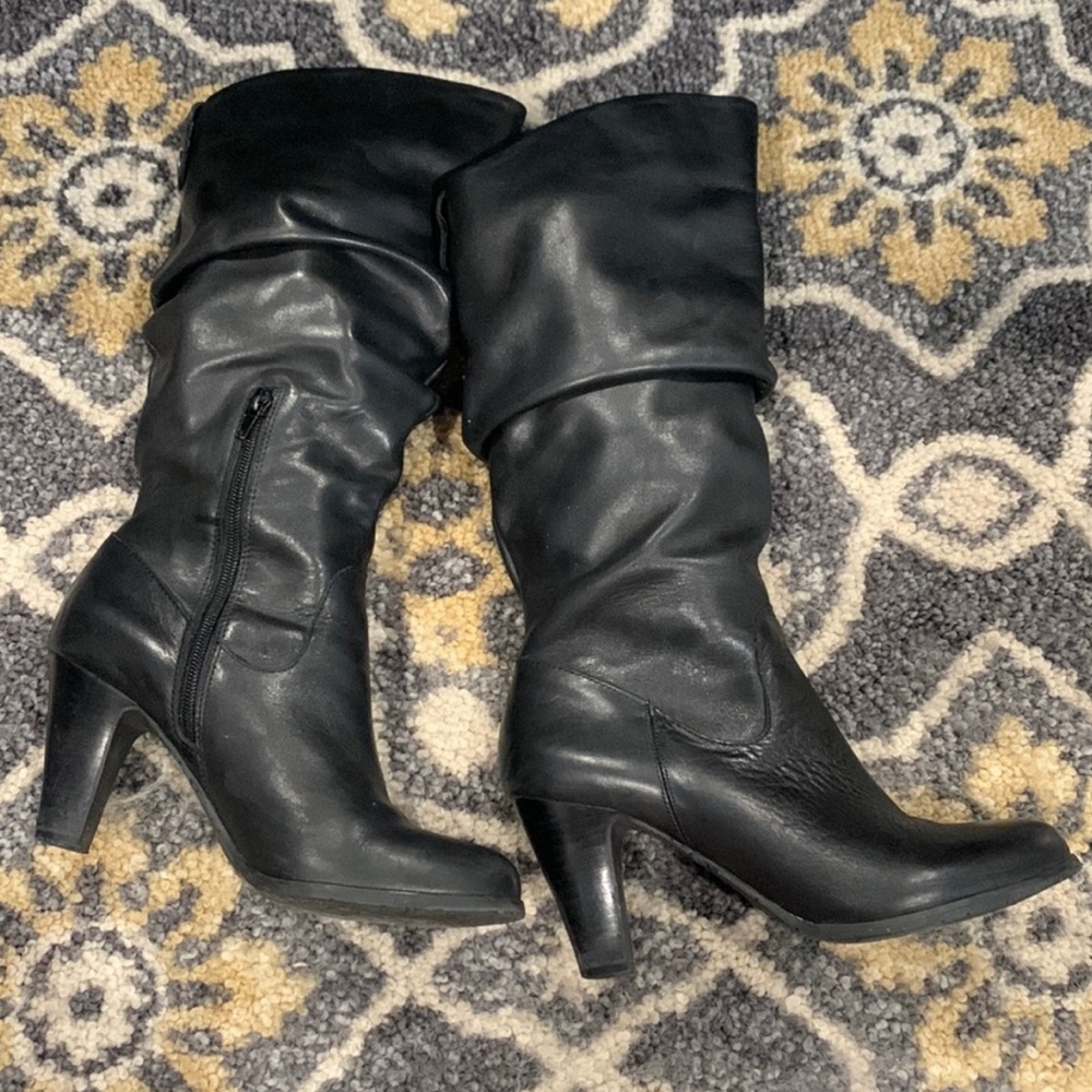 BCBG Black Heeled Boots